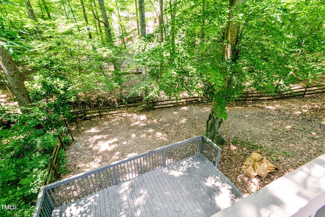 6409 Lakeland Dr, Raleigh, NC 27612 - view of yard with a deck
