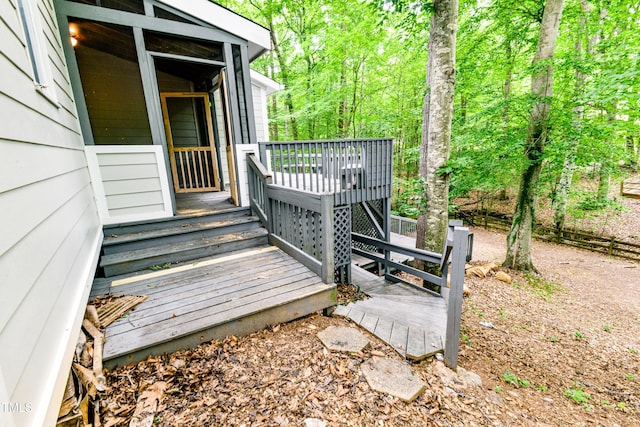 6409 Lakeland Dr, Raleigh, NC 27612 - view of deck