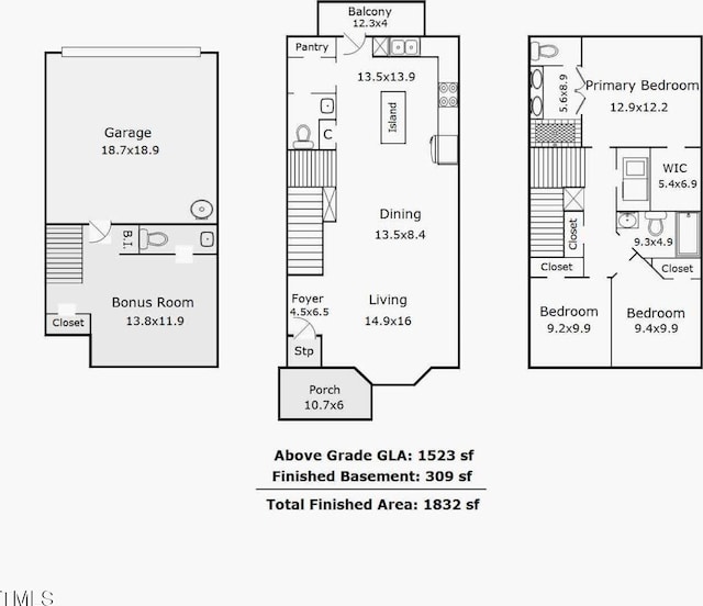 2027 Hayes Ln, Holly Springs, NC 27540 - home floor plan
