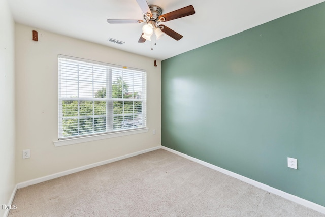 2027 Hayes Ln, Holly Springs, NC 27540 - carpeted empty room featuring ceiling fan and baseboards