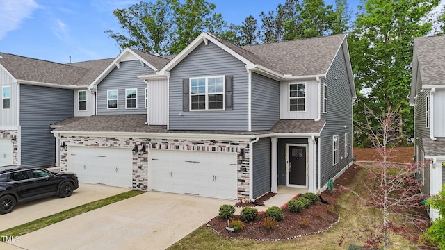 2211 Cherry Top Dr, Fuquay Varina, NC 27526 - view of front of home with concrete driveway, an attached garage, and roof with shingles