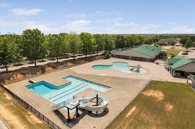 304 Nelson Ln, Clayton, NC 27527 - pool with fence and a patio area