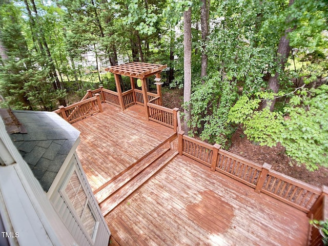 109 Elmview Dr, Cary, NC 27519 - wooden deck with view of wooded area