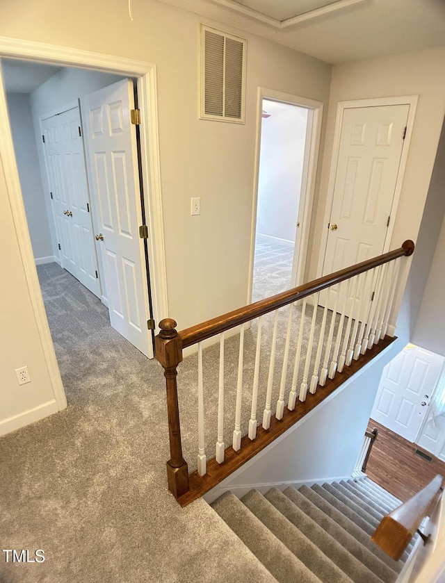 109 Elmview Dr, Cary, NC 27519 - stairway with carpet floors and baseboards