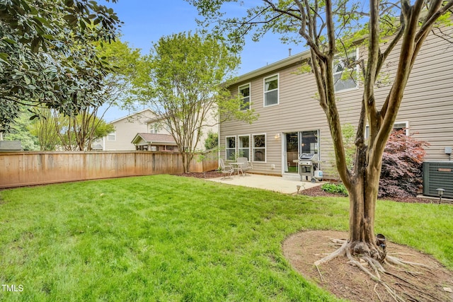 105 Ryder Cup Cir, Raleigh, NC 27603 - back of house with a patio area and central AC unit