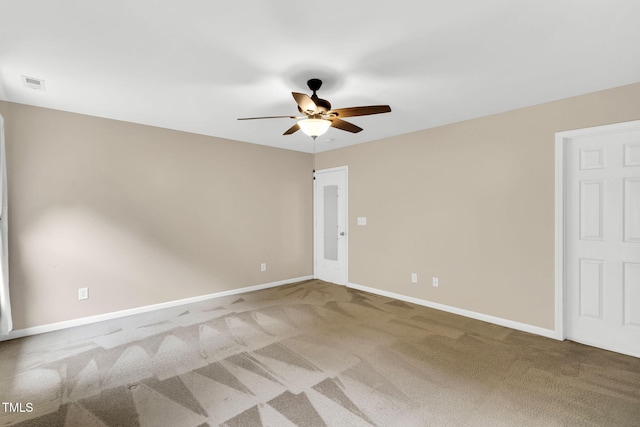 105 Ryder Cup Cir, Raleigh, NC 27603 - unfurnished room with a ceiling fan, carpet, and baseboards