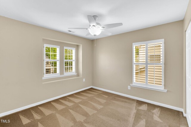 105 Ryder Cup Cir, Raleigh, NC 27603 - carpeted empty room featuring baseboards and ceiling fan