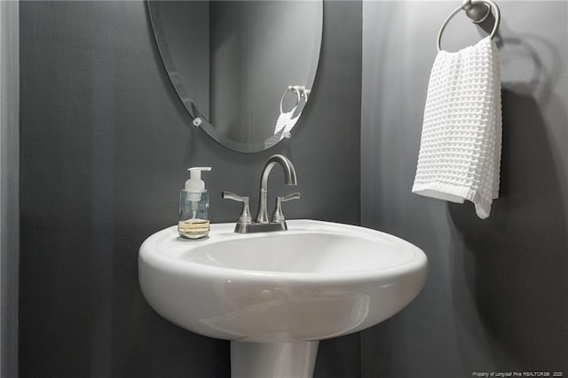 bathroom with a sink
