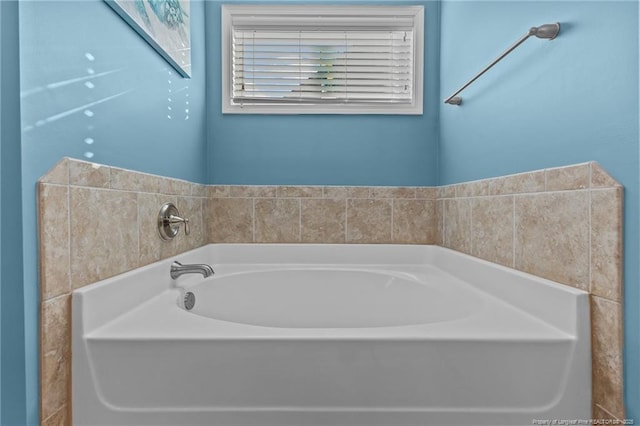 bathroom with a bath