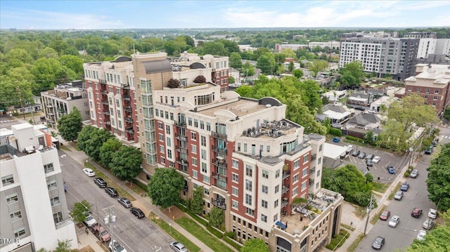 bird's eye view featuring a view of city