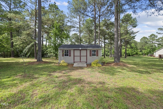 view of outbuilding with an outbuilding