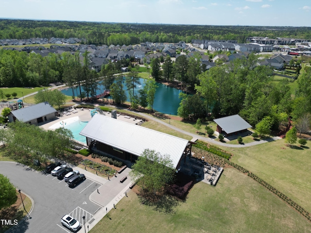 240 Liberty Star Rd, Wendell, NC 27591 - aerial view of a nearby body of water and a pool