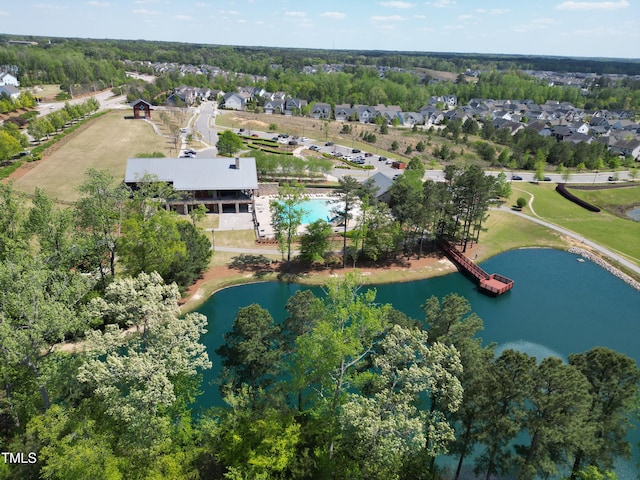 240 Liberty Star Rd, Wendell, NC 27591 - aerial overview of property's location with a nearby body of water and nearby suburban area