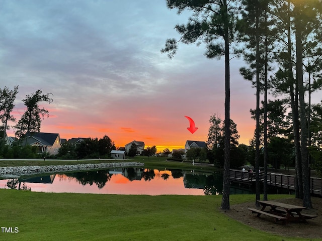 240 Liberty Star Rd, Wendell, NC 27591 - view of home's community featuring a water view and a lawn