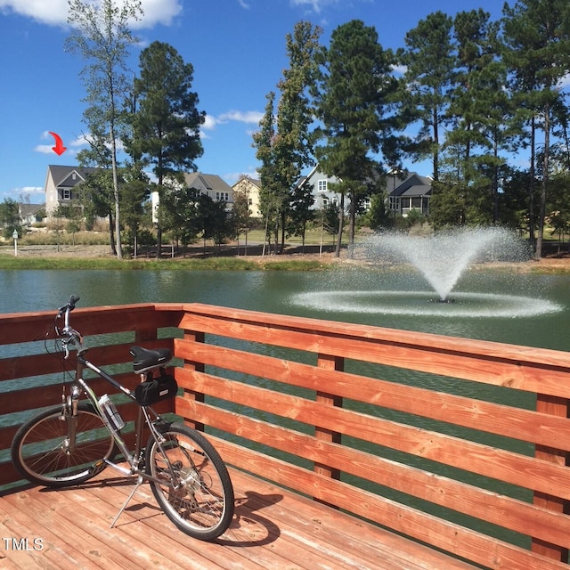 240 Liberty Star Rd, Wendell, NC 27591 - dock featuring a water view
