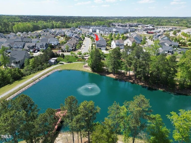 240 Liberty Star Rd, Wendell, NC 27591 - aerial view of property and surrounding area with a large body of water and nearby suburban area
