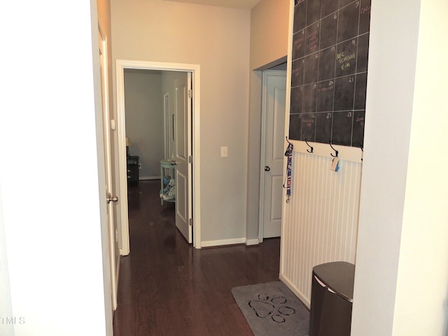 3530 Winding Walk Ct, Raleigh, NC 27616 - corridor featuring dark wood finished floors and baseboards