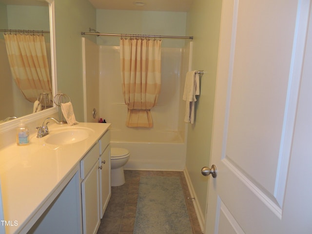 3530 Winding Walk Ct, Raleigh, NC 27616 - full bath featuring vanity, toilet, shower / bathtub combination with curtain, and tile patterned flooring