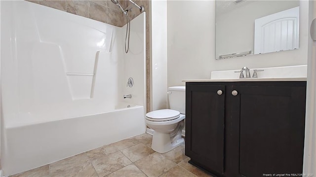 1221 Piping Plover Ct, Fayetteville, NC 28306 - full bathroom featuring toilet, vanity, and shower / washtub combination