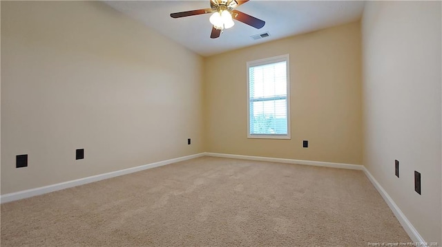 1221 Piping Plover Ct, Fayetteville, NC 28306 - unfurnished room featuring light carpet, baseboards, and a ceiling fan
