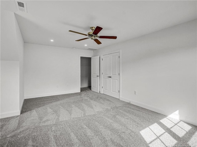 114 Kingwood Dr, Lillington, NC 27546 - unfurnished bedroom featuring baseboards, recessed lighting, and carpet flooring