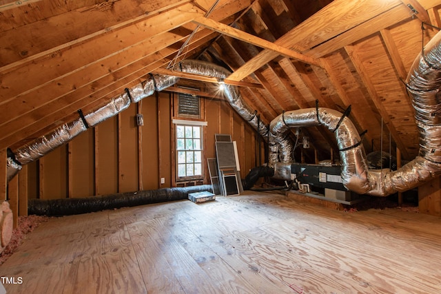 view of attic