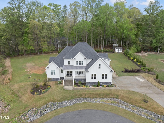 6024 Lunenburg Dr, Raleigh, NC 27603 - drone / aerial view