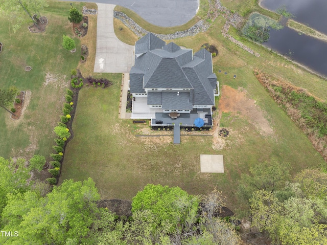 6024 Lunenburg Dr, Raleigh, NC 27603 - aerial view with a water view