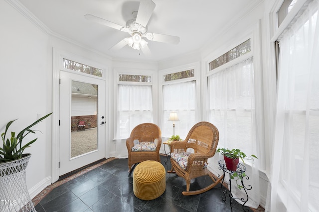 6212 Trevor Ct, Raleigh, NC 27613 - sunroom / solarium with ornamental molding, baseboards, and plenty of natural light