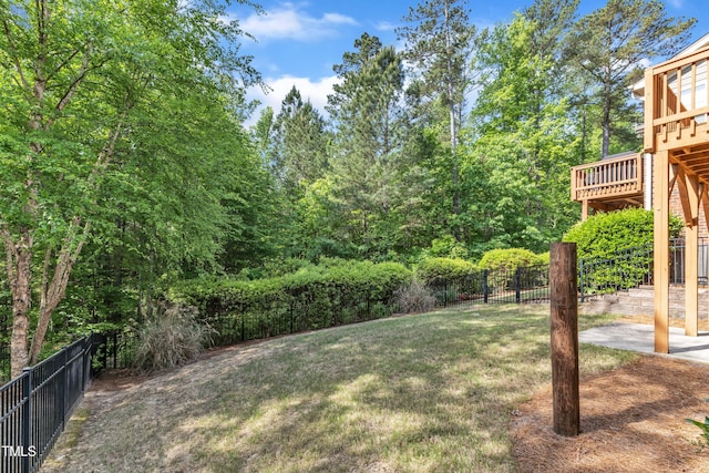 644 Angelica Cir, Cary, NC 27518 - view of yard with a deck