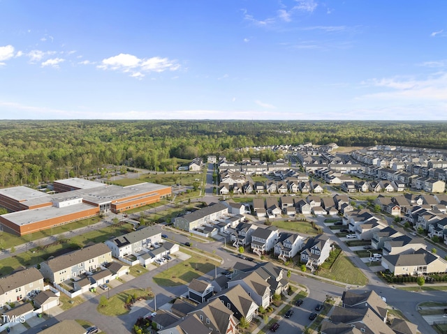 6511 Academic Ave, Raleigh, NC 27616 - aerial view with a residential view and a forest view