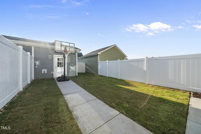 6511 Academic Ave, Raleigh, NC 27616 - view of yard featuring a fenced backyard