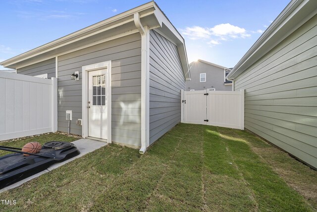 6511 Academic Ave, Raleigh, NC 27616 - view of outbuilding featuring a gate and fence