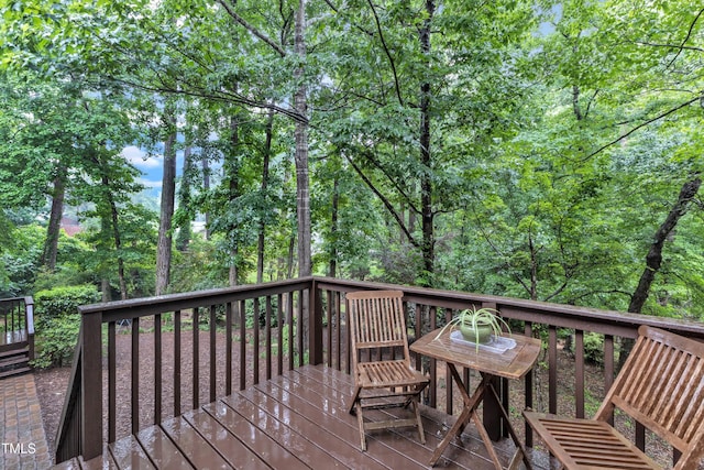 1311 Theodore Ln, Durham, NC 27703 - view of wooden terrace