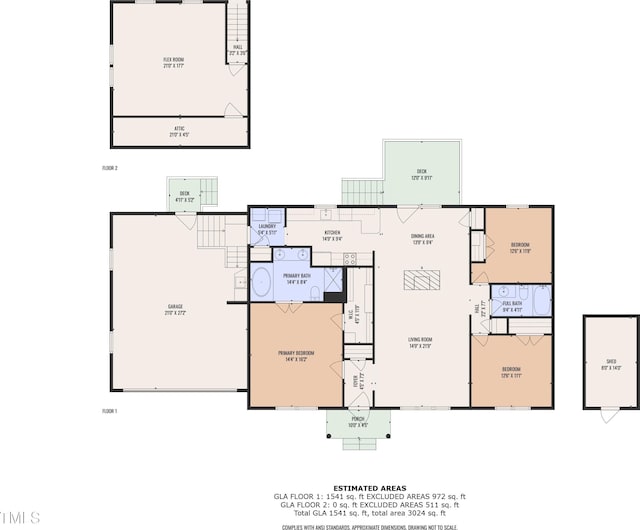 1311 Theodore Ln, Durham, NC 27703 - room layout