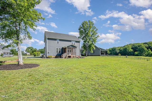 45 Leighann Ct S, Timberlake, NC 27583 - back of house with a sunroom