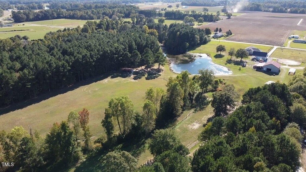bird's eye view featuring a rural view