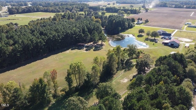 bird's eye view featuring a rural view
