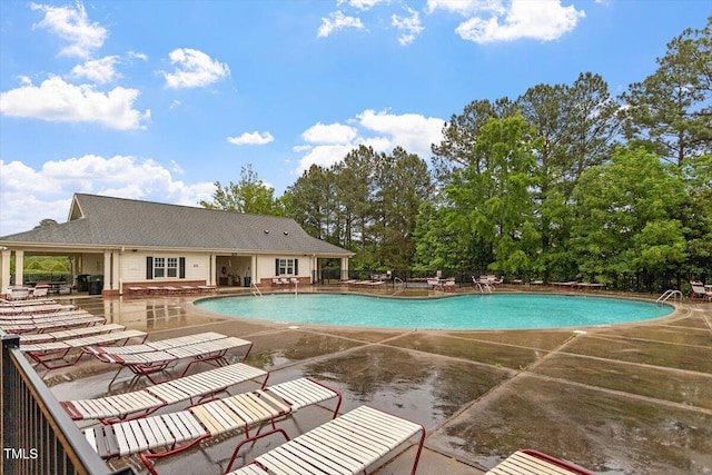 615 Carlton Commons Ln, Cary, NC 27519 - community pool featuring a patio area