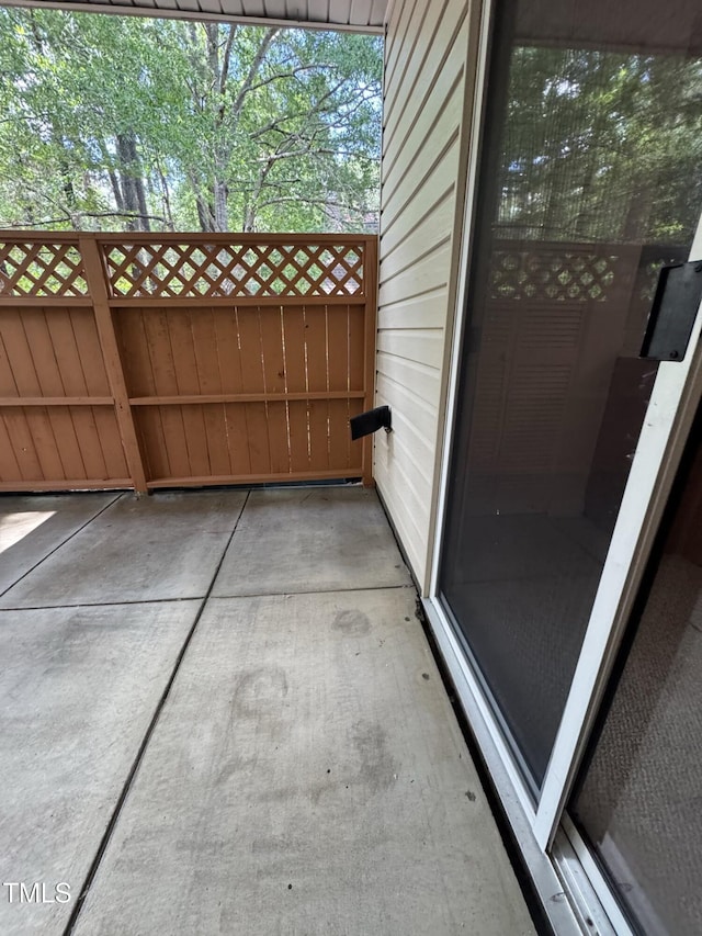 view of patio / terrace with a gate and fence