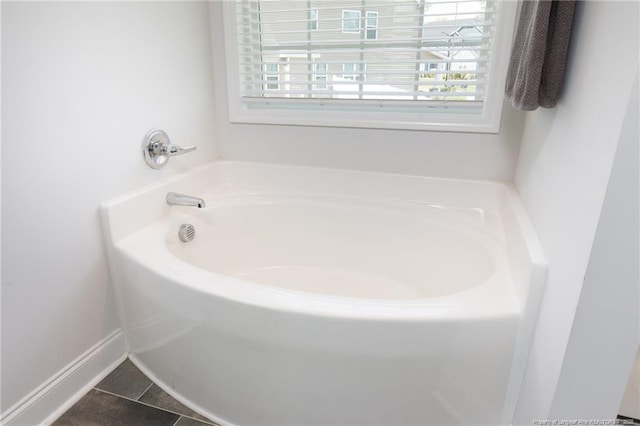 429 Letterfearn Dr, Fayetteville, NC 28311 - full bathroom with a garden tub, tile patterned flooring, and baseboards