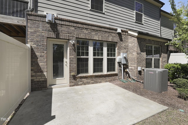 view of patio / terrace with cooling unit