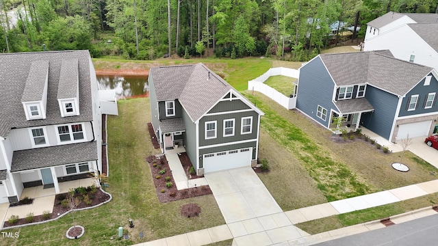 1501 Addison Lake St, Fuquay Varina, NC 27526 - aerial view with a water view