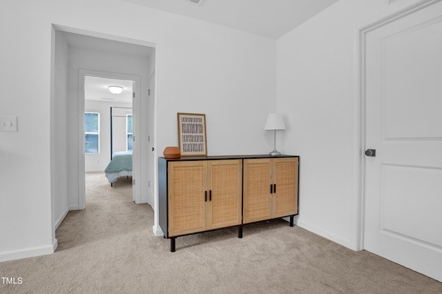 1501 Addison Lake St, Fuquay Varina, NC 27526 - corridor with light carpet and baseboards