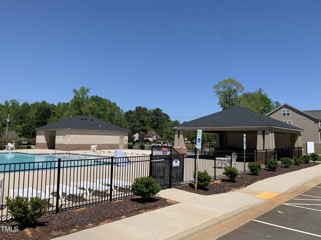 1007 Fairhaven Dr, Mebane, NC 27302 - community pool with a gazebo and fence