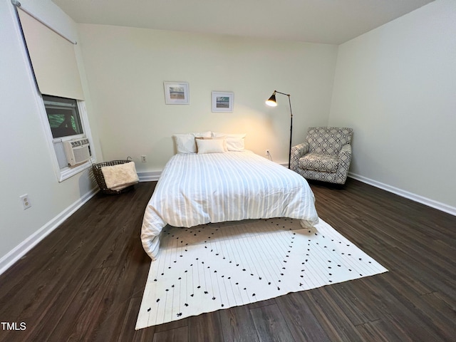 127 Long Shadow Pl, Durham, NC 27713 - bedroom featuring baseboards, wood finished floors, and cooling unit