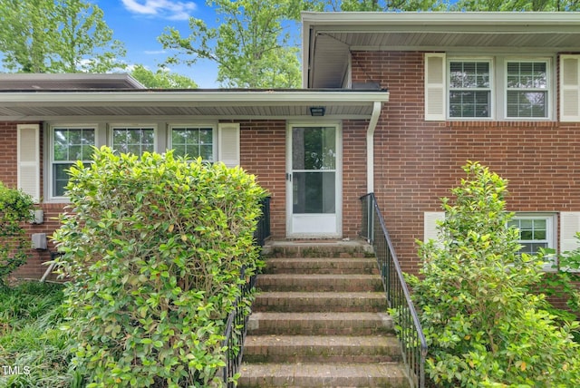 905 Cindy St, Cary, NC 27511 - doorway to property featuring brick siding