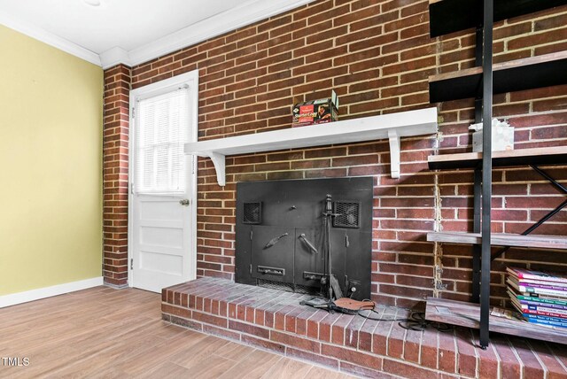 905 Cindy St, Cary, NC 27511 - room details with crown molding, baseboards, and wood finished floors