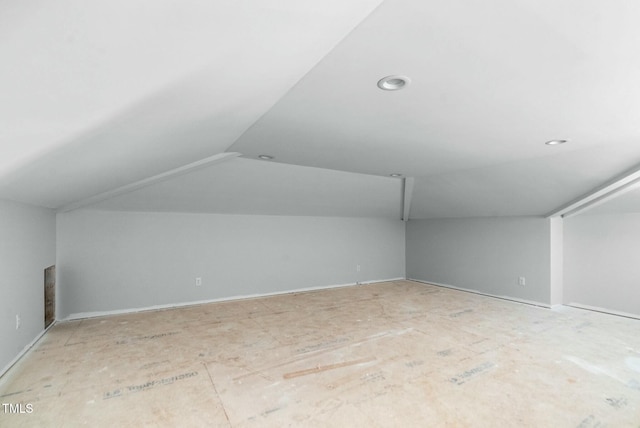 905 Cindy St, Cary, NC 27511 - bonus room with recessed lighting, baseboards, and lofted ceiling