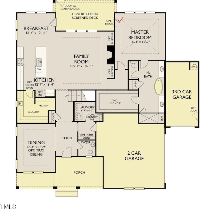 8208 Bella Oak Ct, Wake Forest, NC 27587 - property floor plan